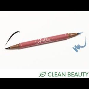 Chella Blue/Black Dual Eyeliner Liquid Ultra Fine Pen Long Lasting Smudge Proof